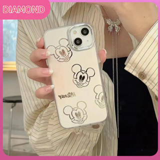 💲คูปองเคลม💲เคสไอโ case for iphone 11 12 มิกกี้เมาส์ เคส 14 13 12 11 pro max ซิลิโคนเหลวป้องกันการตกหล่น