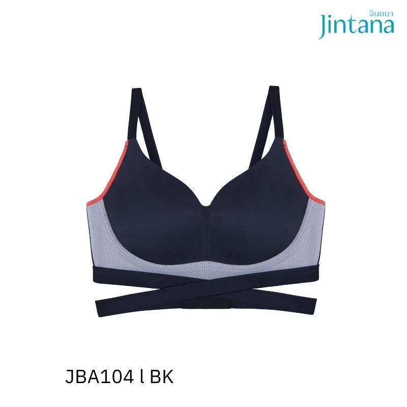 Jintana สปอร์ตบรา ไม่มีโครง รุ่น Active รหัส JBA104 ใส่สบาย กระชับ ระบายอากาศดี กระชับทุกการเคลื่อนไหว