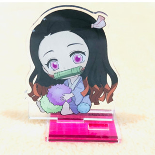 สแตนดี้ อะคริลิค พวงกุญแจ  ตั้งโต๊ะ สแตนดี้ Demon Slayer Kimetsu No Yaiba Kamado Nezuko Confetti Acrylic Figure ของแท้