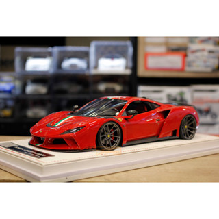 รถโมเดล 1/18 Ferrari Novitec F8 Rosso Corsa Italian Stripes