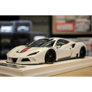 รถโมเดล 1/18 Ferrari Novitec F8 Pearl White Gs Stripes