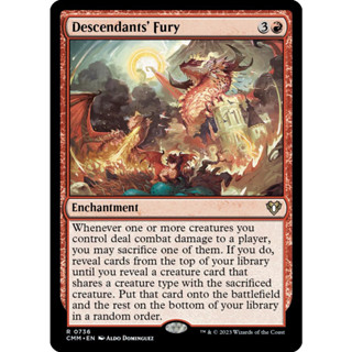 Descendants Fury การ์ด Magic The Gathering ของแท้ จากชุด Commander Masters