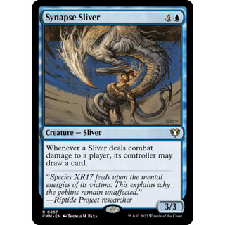 Synapse Sliver การ์ด Magic The Gathering ของแท้ จากชุด Commander Masters