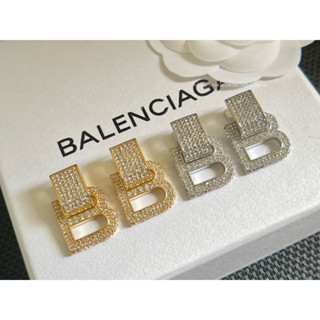 BALENCIAGA EARRINGS ▪︎ 1.9x2.7 CM ต่างหูงานสวยมาก งานคุณภาพHi-end1:1ปั๊มแบรนด์ครบ งานสวยเป๊ะ ส่งจากไทย🇹🇭