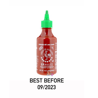 Sale!!! Best Before 30/09/2023 ซอสพริกคีโต ซอสศรีราชา ตราไก่ ขนาด 266 ml 482 g  Huy Fong Sriracha Hot Chili Sauce ฮุยฟง