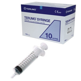 TERUMO Syringe ขนาด 10 ml กระบอกฉีดยา ไซริงค์พลาสติก ขนาด 10 มล. 1 กล่อง 100X12932