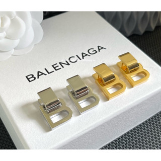 BALENCIAGA EARRINGS ▪︎ 1.7x2.7 CM ▪︎ต่างหูงานสวยมาก งานคุณภาพHi-end1:1ปั๊มแบรนด์ครบ งานสวยเป๊ะ ส่งจากไทย🇹🇭