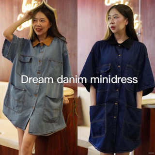 ยืนหนึ่งความคิ้วท์แบบมินิมอล 🤍 Dream danim minidress (550.-) มินิเดรสยีนส์ ผ้านิ่มรุ่นนี้งานนำเข้านะคะ