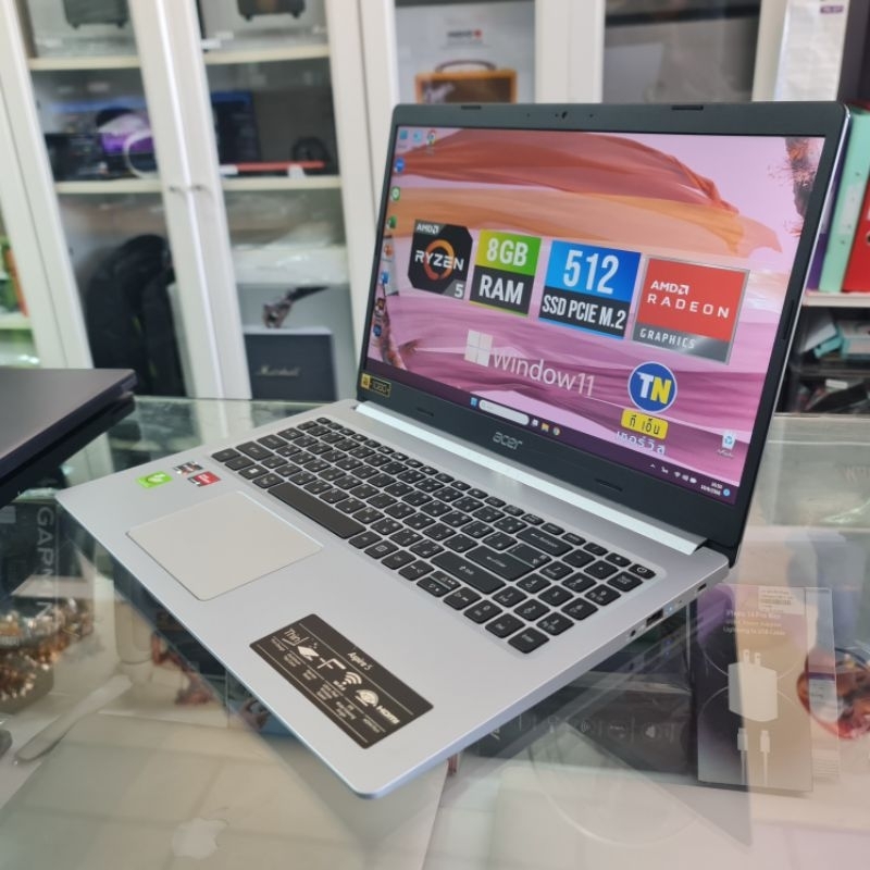 Notebook Acer Aspire 5 A515-45 RAM 8 โน๊ตบุ๊ค กึ่งๆเกมมิ่ง+งานกราฟฟิค ประกันศูนย์ยาวๆ