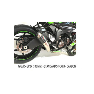 ท่อ Austin Racing สำหรับ ZX636/ZX6R 13-23 | DE-CAT GP2R BLACK TIP WITH CARBON CAN