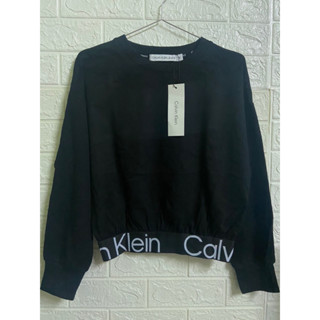 Woman Crop Sweatshirt Black