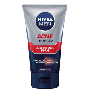 NIVEA MEN ACNE OIL CLEAR FOAM นีเวีย เมน แอคเน่ ออยล์เคลียร์ โฟม ขนาด 50กรัม ไกลสิว คุมมัน