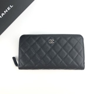 CHANEL Long Zippy Wallet ของแท้100%