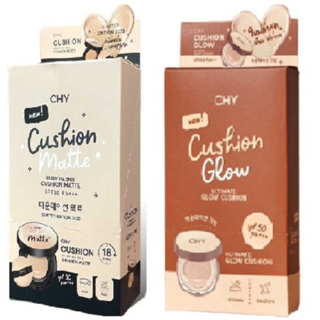 (ยกกล่อง/5ซอง) CHY Cushion Glow Ultimate and Cushion Matt spf 50 pa+++ คุชชั่นโกลว์อัลติเมทและคุชชั่