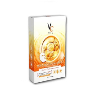 (ยกกล่อง) Ratcha Vit C Bio Facial Mask รัชชา วิตซี ไบโอ แฟเชียล มาร์คน้องฉัตร