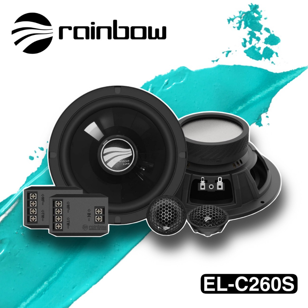 ลำโพงแยกชิ้น RAINBOW รุ่น EL-C260S งานแบรนด์สัญชาติเยอรมัน ของแท้100% รับประกัน1ปี