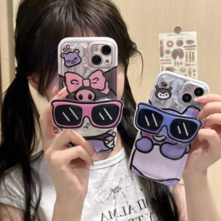 🎁อย่ายกเลิกของขวัญแถม🎁เคสไอโฟน 11 13 12 Pro Max Sanrio คุโรมิ เคส for ไอโฟน14 pro max soft case Iphone