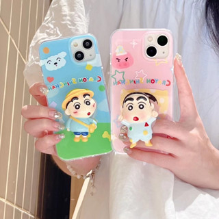 🎁อย่ายกเลิกของขวัญแถม🎁เคสไอโฟน 11 13 12 Pro Max เครยอนชินจัง การ์ตูน เคส for ไอโฟน14 pro max soft case Iphone