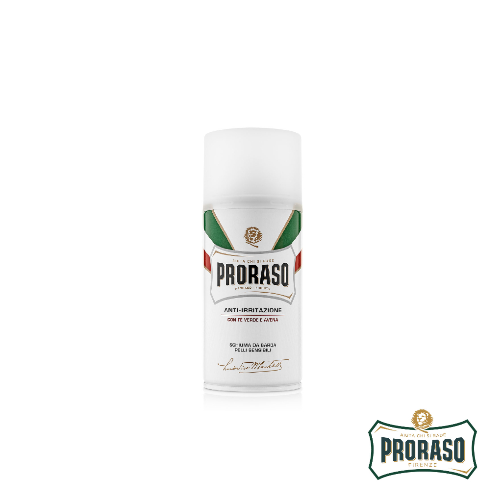 (400446) Proraso Shaving Foam Sensitive Skin 300ML / โปรราโซ เชฟวิ่ง โฟม เซนซิทีฟ สกิน 300 มล.