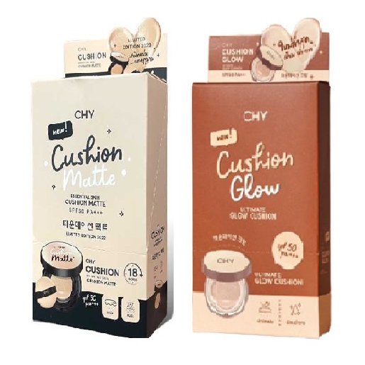 (ยกกล่อง/5ซอง) CHY Cushion Glow Ultimate and Cushion Matt spf 50 pa+++ คุชชั่นโกลว์อัลติเมทและคุชชั่