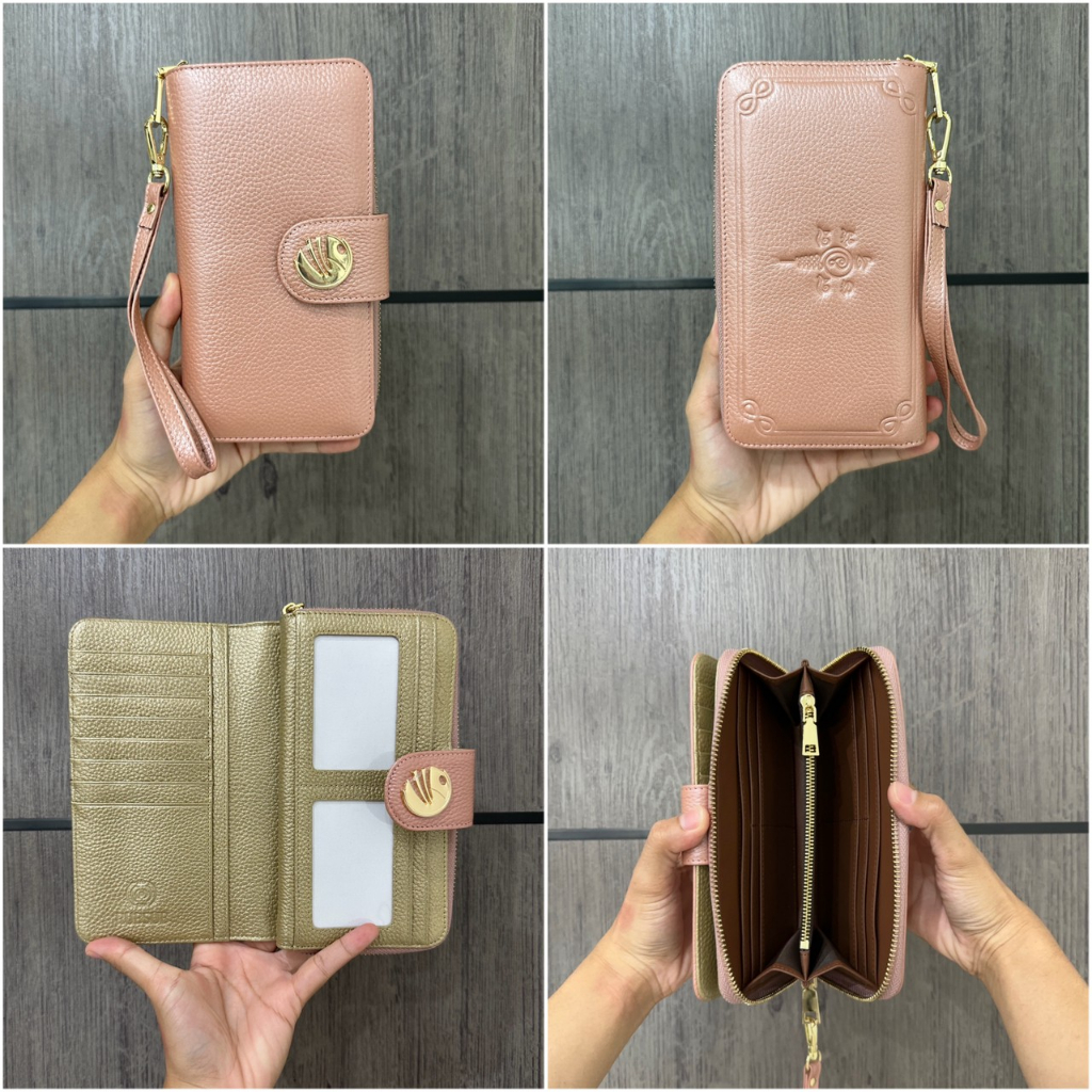 กระเป๋าสตางค์ RUBSUB ใบยาว หนังแท้ 3 สี รุ่นขายดี ช่องแยกบัตรไหลออก มี RFID