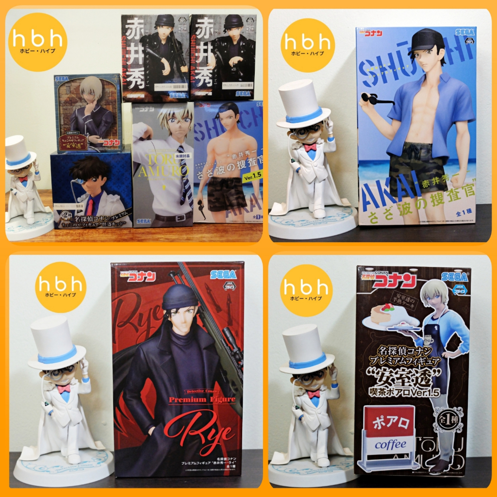 SEGA Premium  Figure เรื่อง โคนัน Conan  อามุโร่ Amuro จอมโจรคิด อากาอิ Akai หลายแบบ หลายราคา จากญี่ปุ่น