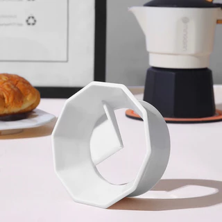 🧊 ICE COFFEE หม้อป้อนผงมอคค่า Moka Pot Dosing Ring กรวยกรอกกาแฟ สำหรับ 3 cups หม้อป้อนผงมอคค่า แหวนครอบกาแฟกันหกสำหรับ