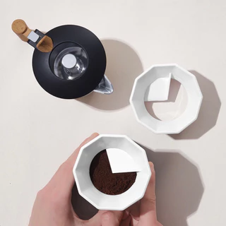 ❤ Diamond Coffee หม้อป้อนผงมอคค่า Moka Pot Dosing Ring กรวยกรอกกาแฟ สำหรับ ใหม่ หม้อป้อนผงมอคค่า เรียบง่าย อุปกรณ์เสริม