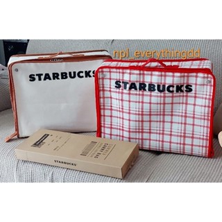 กระเป๋าเดินทาง🧳 สตาร์บัคส์ Starbucks carry bag แท้ 💯% จากเกาหลี ใบใหญ่ พับเก็บได้