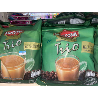 มอคโคน่าทรีโอเอสเปรสโซ่กาแฟปรุงสำเร็จชนิดผง 15.8กรัม แพค 27ซองเขียว