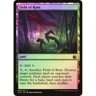 [MTG] Field of Ruin [MID] [LAND] [UNCOM] [FOIL] [ENG] (การ์ดเมจิค / Magic the Gathering)