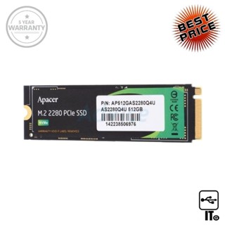 512 GB SSD M.2 PCIe APACER AS2280P4U PRO (AP512GAS2280P4UPRO-1) NVMe ฮาร์ดดิส ฮาร์ดดิสก์ ฮาร์ดดิสก์ ประกัน 5Y