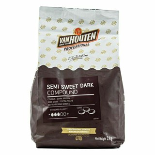 Van Houten Semi Sweet Dark Chocolate Compound 1 kg