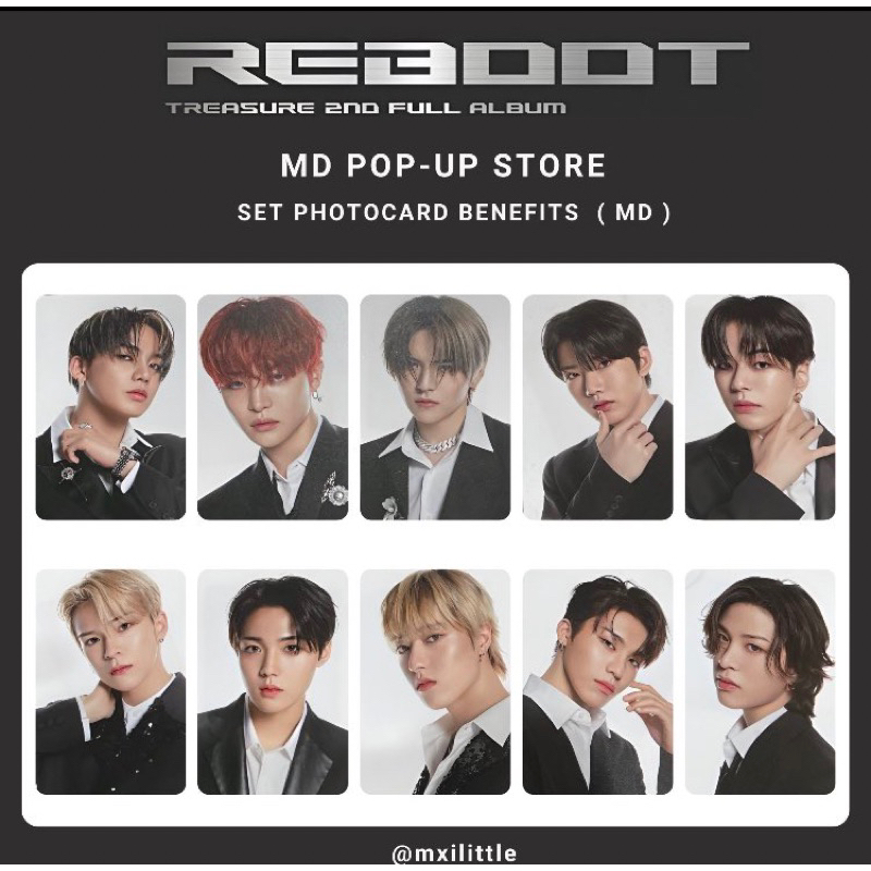 ❣️SALE❣️ 💎TREASURE💎 ✅พร้อมส่ง✅ REBOOT MD Pop-up store (Set Photocard Benefits)