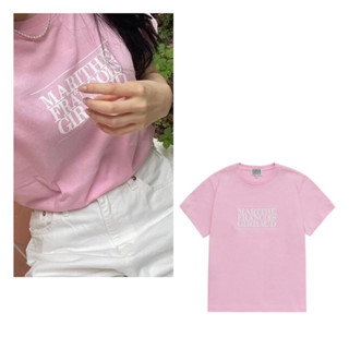 พร้อมส่ง 🇰🇷แท้ 💯% Marithe Francois Girbaud - Classic Logo Tee - Women Size S &amp; M - Pink