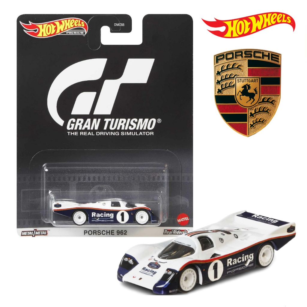 โมเดลรถเหล็ก Hotwheels ลิขสิทธิ์แท้100% รุ่น PORSCHE 962 : GRAN TURISMO THE REAL DRIVING SIMULATOR ล
