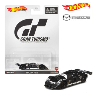 โมเดลรถเหล็ก Hotwheels รุ่น MAZDA 787B GRAN TURISMO THE REAL DRIVING SIMULATOR HOT WHEELS PREMIUM ล้องยาง