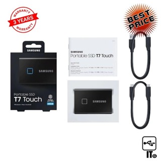 500 GB EXT SSD SAMSUNG T7 TOUCH BLACK (MU-PC500K/WW) ประกัน 3Y