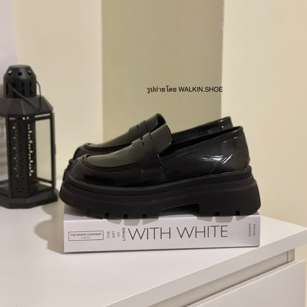 (พร้อมส่งจากไทย) หนังนิ่ม พื้นนุ่ม รองเท้าคัทชูหนังโลฟเฟอร์ สูงประมาณ 5.7 ซม. รุ่น LOAFER