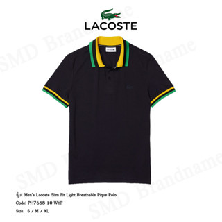 Lacoste เสื้อโปโลชาย รุ่น Men’s Lacoste Slim Fit Light Breathable Pique Polo Code: PH7658 10 WYF