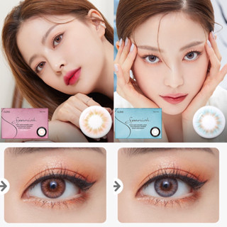 [[พร้อมส่ง]] รายเดือน OLENS รุ่น SPANISH REAL Peach, Sky คอนแทคเลนส์เกาหลี