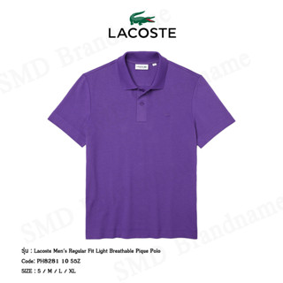 Lacoste เสื้อโปโลชาย รุ่น Lacoste Mens Regular Fit Light Breathable Pique Polo Code: PH8281 10 S5Z