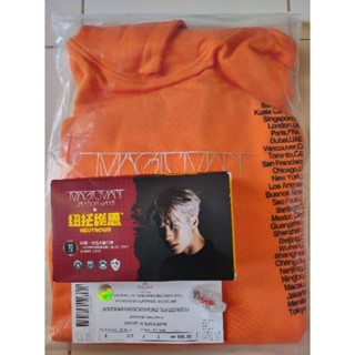 🔥พร้อมส่ง🔥เสื้อฮู้ด ฮู้ดส้ม MAGICMAN WORLD TOUR MACAU เสื้อฮู้ดคอนเสิร์ตแจ็คสัน Jackson Wang