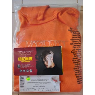 🔥พร้อมส่ง🔥เสื้อฮู้ด ฮู้ดส้ม MAGICMAN WORLD TOUR MACAU เสื้อฮู้ดคอนเสิร์ตแจ็คสัน Jackson Wang