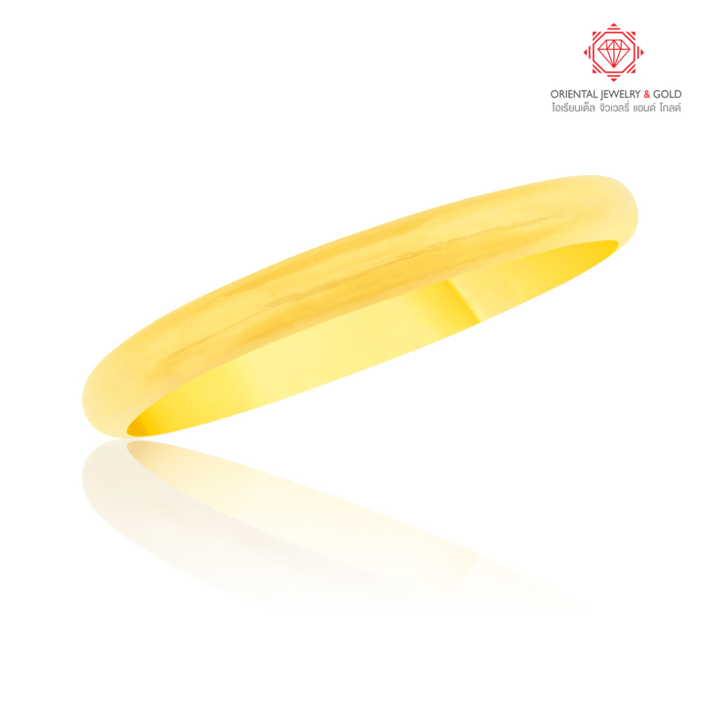 [ถูกที่สุด] OJ GOLD แหวนทองแท้ นน. 1 กรัม 96.5% เกลี้ยง ขายได้ จำนำได้ มีใบรับประกัน แหวนทอง แหวนทองแท้
