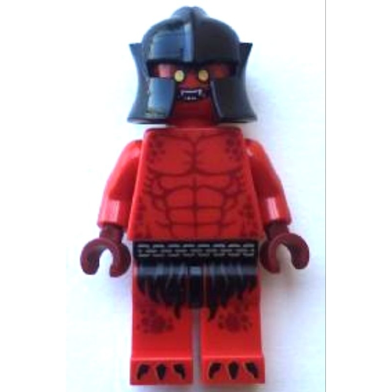 Lego Minifigure Nexo Knights nex026 Crust Smasher - Bare Chest, Red Legs