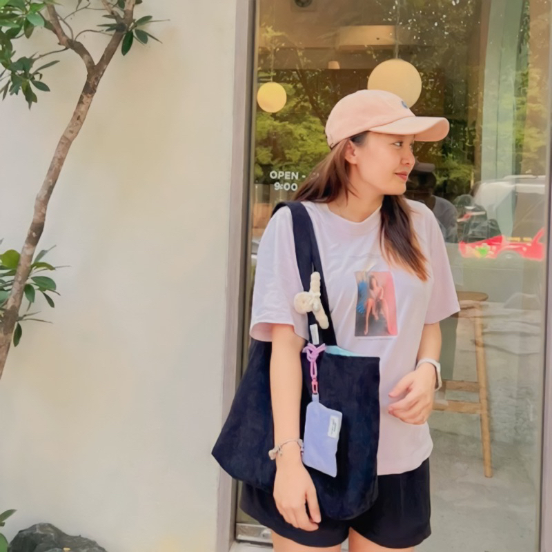 เซ็ต 2 ใบ Tote bag+กระเป๋าห้อยคอ