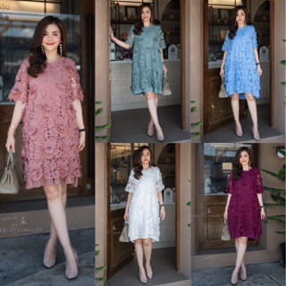 Cutie Minute เดรสลูกไม้เกรดพรีเมี่ยม ลายลูกไม้สุดหรู​สวยมาก ลายชัดเด่นมากค่ะ งานลูกไม้ลอย3มิติ