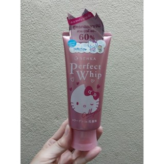 SENKA PERFECT WHIP COLLAGEN IN HELLO KITTY เซนกะ  ผลิตภัณฑ์ทำความสะอาดผิวหน้า 120 g.