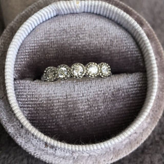 [พร้อมส่ง]แหวน เพชรCZ พลอยเทียม ชุปเงินเเท้92.5%diamond imitation silver plating ring white cz ring free size adjustabl